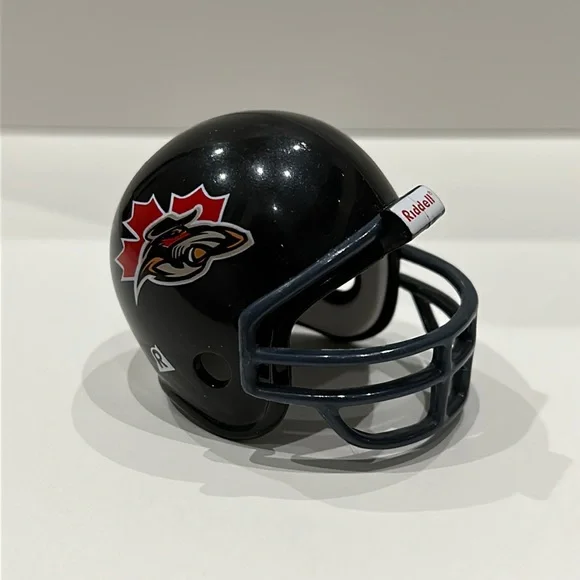 cfl mini football helmets Ottawa Renegades CFL Vintage Pocket Pro Mini Riddell Football Helmet